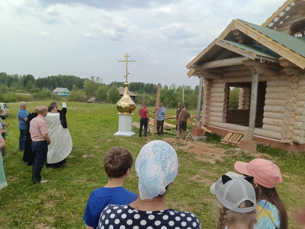 В селе Вассята строят храм | 29.05.2023 | Чайковский - БезФормата