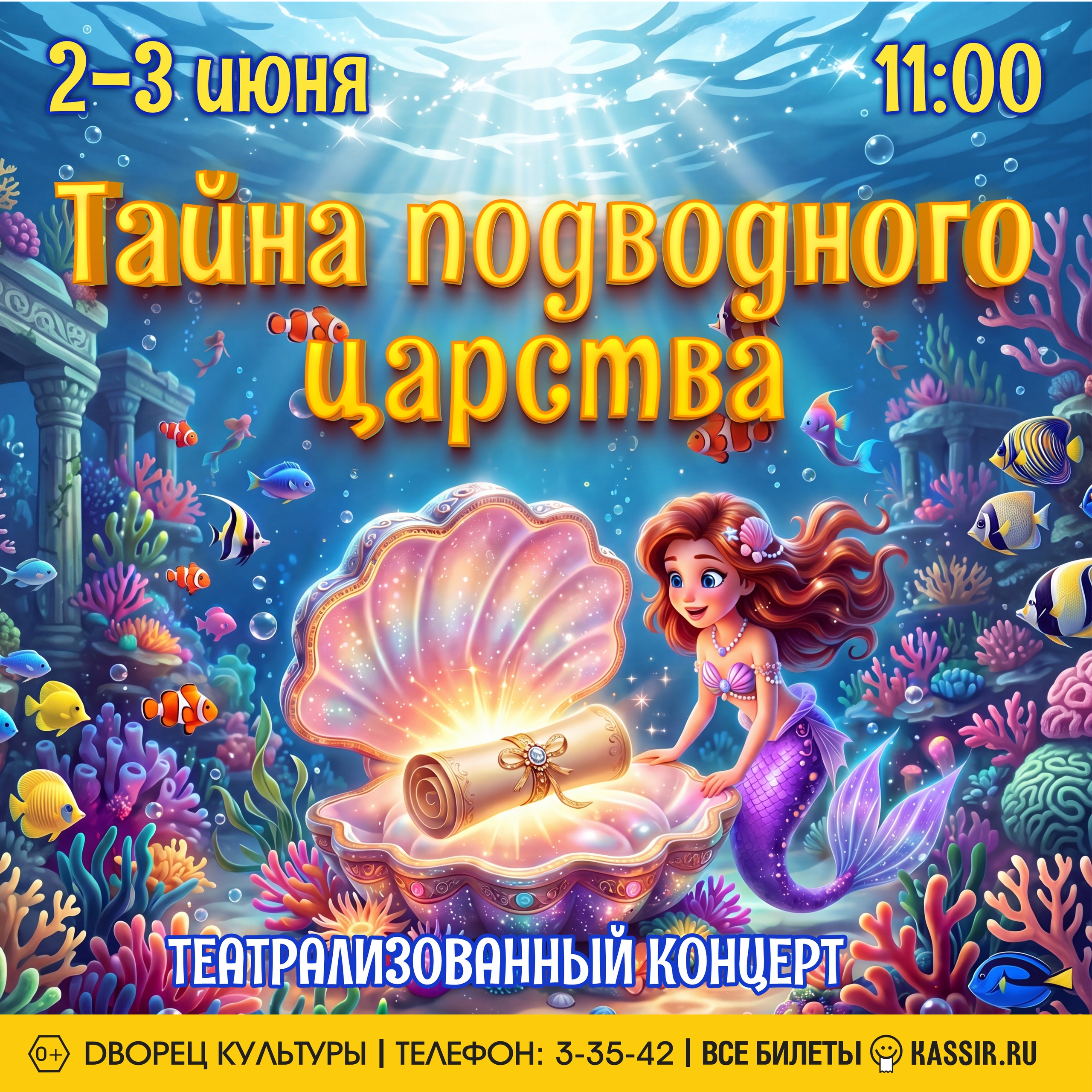 Театрализованный концерт «Тайна подводного царства» 0+