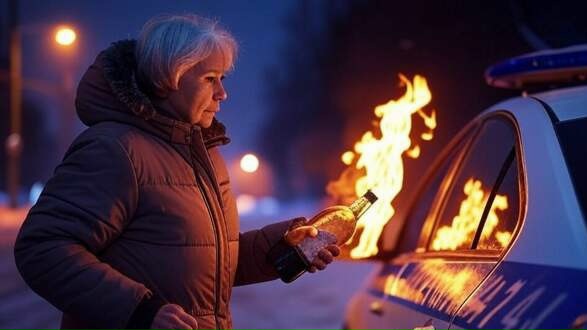 Пенсионерку из Чайковского осудили за попытку поджога полицейских автомобилей