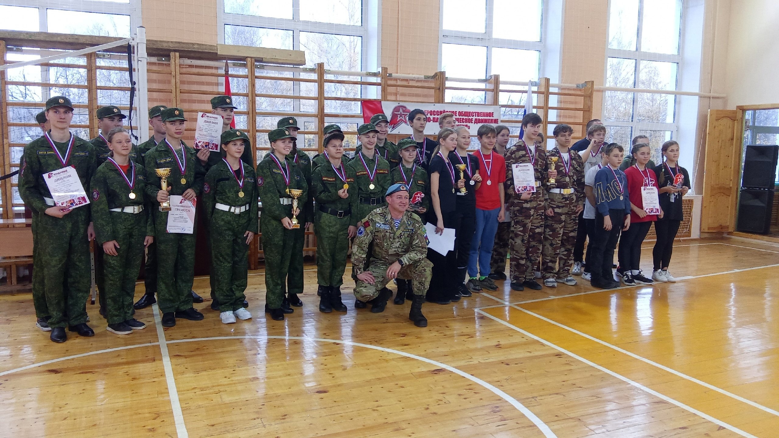 Чайковские юнармейцы показали свою подготовку